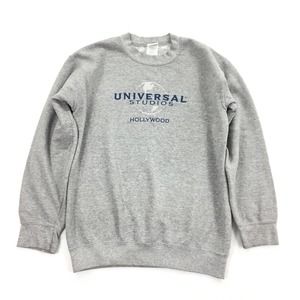 Vintage Universal Studios Hollywood Embroidered Pullover Sweatshirt Small Gray S
